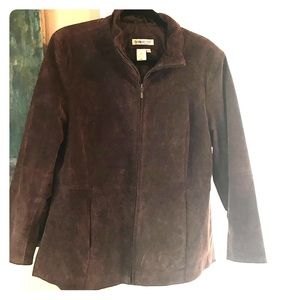 Coldwater Creek Brown Suede Jacket